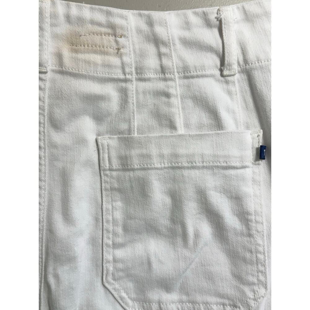 Pilcro Anthropologie The Skipper White Wide Leg Cropped Jeans Size 31 - Picture 15 of 15